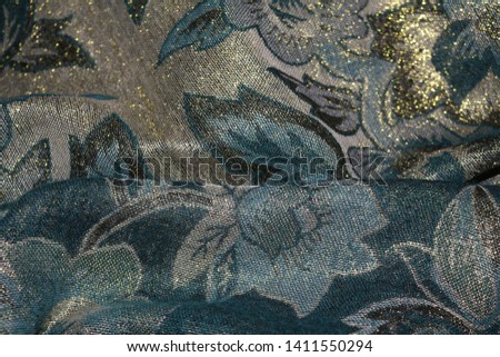 Textures and fabrics, closeup of furnishing fabrics