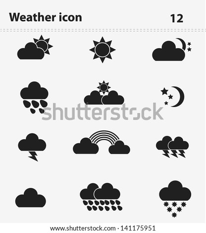 Weather icons,vector