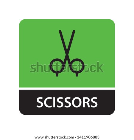 Scissors icon for web and mobile