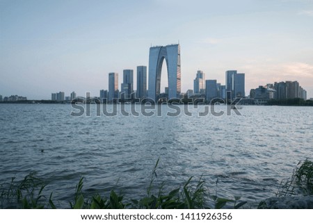 Suzhou City,Jiangsu province,urban construction landscape 