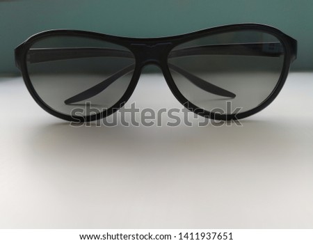 
3D glasses on a white background