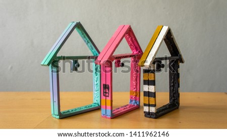 House key holder. Buy or sell property concept.