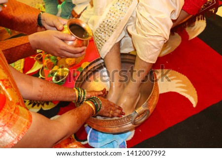 Indian Engagment Ceremony with Legs
