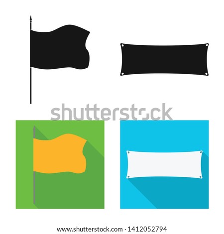 Vector design of texture and presentation icon. Collection of texture and media  vector icon for stock.