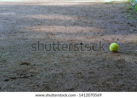 Photography background with yellow tennis ball