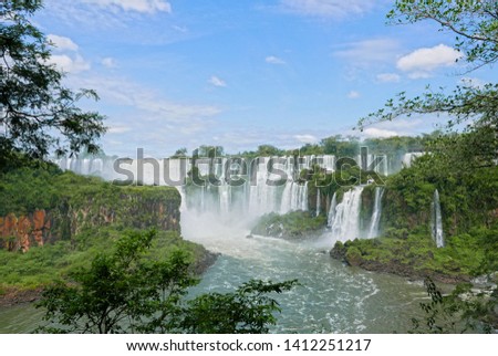 Series of Waterfalls in Iguazu National Park