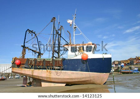 A boat for fishing