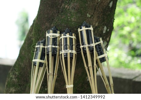 Pelita or also known as panjut, the lamps were used to light up the villages on the  night end of Ramadan, which also known as Malam Tujuh Likur. 