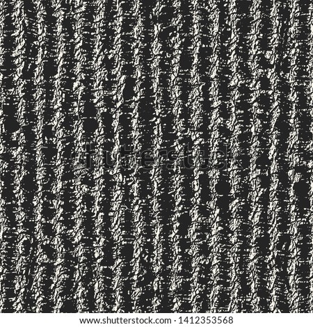Monochrome Grain Textured Striped Distressed Background. Seamless Pattern.