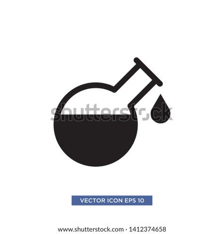 flask glass icon vector illustration
