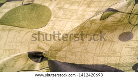 Background texture Universal georgette with a silk print, drawing cartoon people, your projects will be the best, creativity knows no bounds! dare to be the best