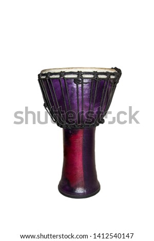 Ethnic musical drum created by hands
