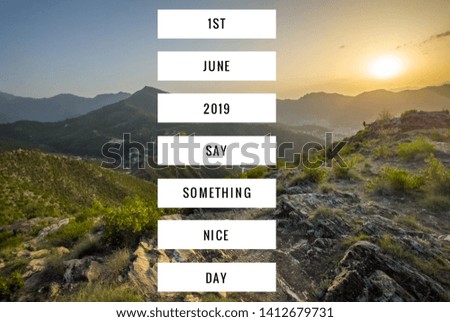 Say Something Nice Day, June 1