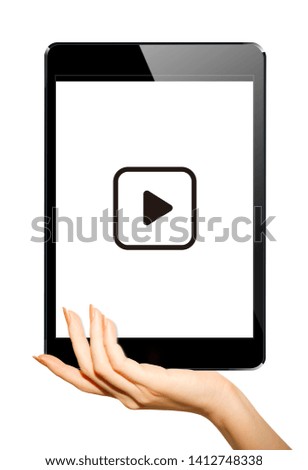 I play an animation with a tablet