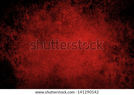 Red grunge textured wall closeup