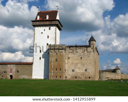 The castle in Narva city, Estonia
