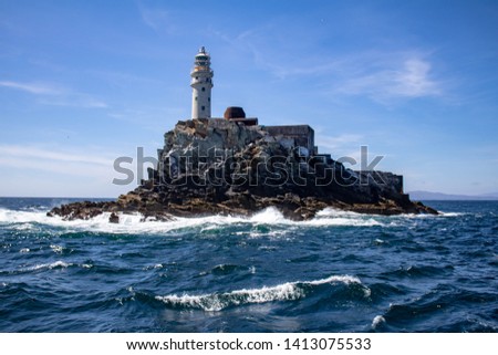 Fastnet Lighthouse Cape Clear West Cork Ireland  Royalty-Free Stock Photo #1413075533