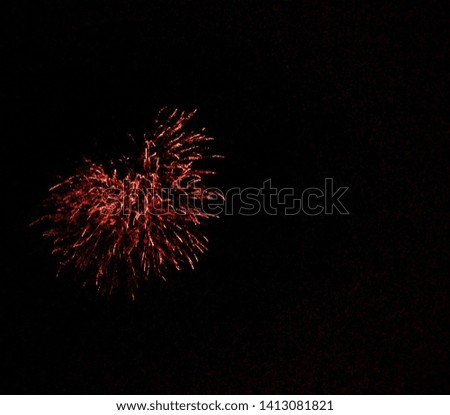 A picture of fireworks up in the night sky