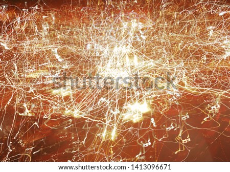 Abstract flame like light painting picture 