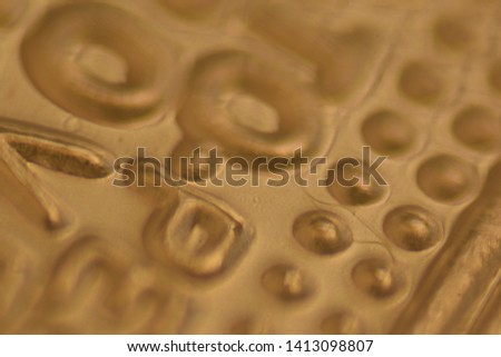 Ripple crypto currency close up macro picture