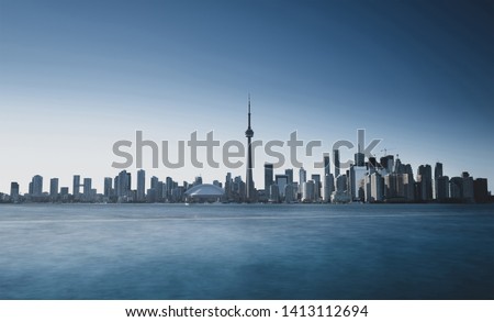 Toronto skyscraper with modern buildings, Canada