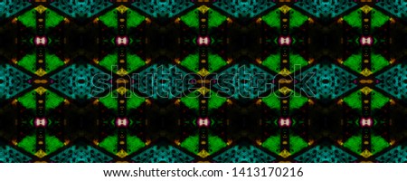 Ethnic embroidery. Seamless aztec pattern. Fashion cherokee design. Graphic modern print. Mexican decoration. Endless indian motif. Black, gold, pink, cyan, green ethnic embroidery.