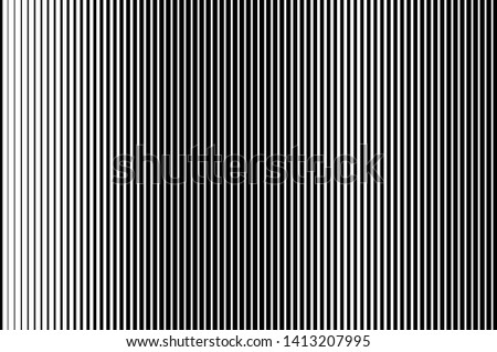 Black and white Line halftone pattern with gradient effect.Straight stripes. Parallel direct monochrome pattern Template for backgrounds and stylized textures. Vector illustration