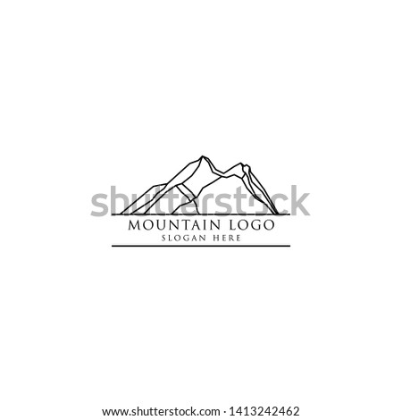 mountain and outdoor adventures logo  mountain labels and design elements