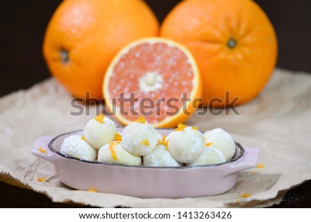 White Chocolate Truffles With Orange