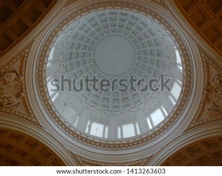 The dome of Grant's Tomb in Riverside Park in New York City Royalty-Free Stock Photo #1413263603
