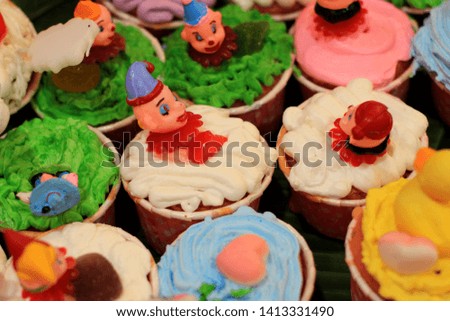 various cup cake, suitable for birthdays - image