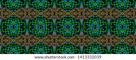 Aztec pattern. Seamless african print. Vintage boho design. Geometric folk style. Cute endless ornament. Modern folk design. Black, gold, pink, green, brown aztec pattern.