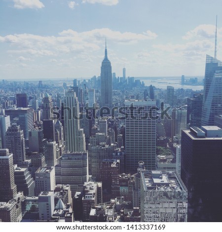 Manhattan view from Rockefeller Center