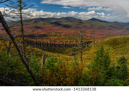 Cold River Country, High Peaks Wilderness Area, Adirondack Forest Preserve, New York Royalty-Free Stock Photo #1413368138