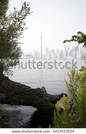 Toronto, Landscape, Toronto island, CN tower