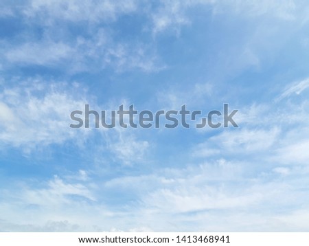 Beautiful blue sky white cloud.