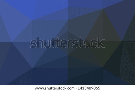 Dark BLUE vector polygon abstract background. Colorful illustration in abstract style with gradient. Brand new design for your business.