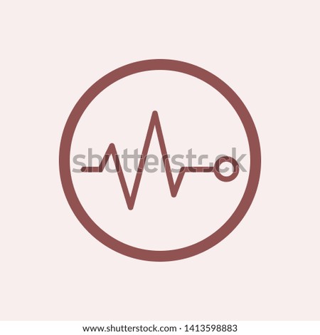 Heart rate vector icon. New trendy heart rate graphic vector illustration.
