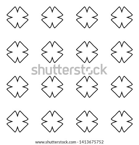 Minimalist design for printing on fabric, textiles. Geometric motif. One color - white on black. Seamless pattern. Vector illustration.