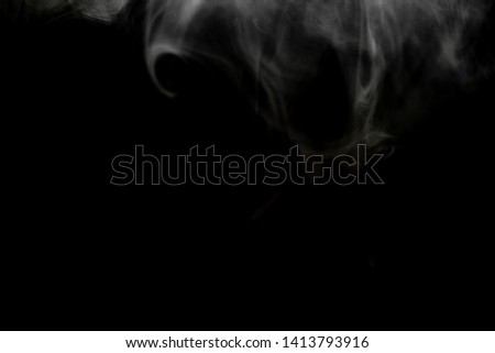 Abstract fog and Smoke on black background.