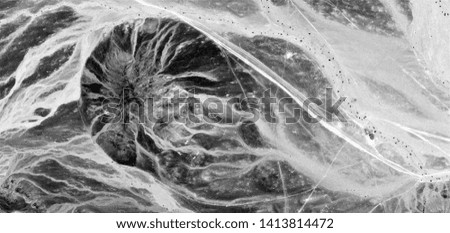abyssal jellyfish, allegory, abstract naturalism, Black and white photo, abstract photography of landscapes of the deserts of Africa from the air, aerial view, contemporary photographic art, 