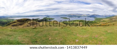 Conic Hill, Balmaha, West Hiland Way Track, long distance hike - Scotland, UK
