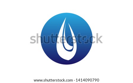 Water drop logo template design vector illustration