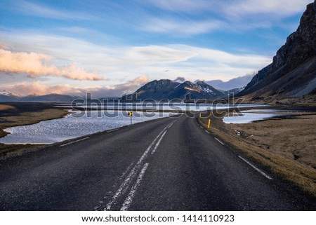 road in the mountains Iceland	