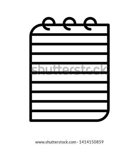 paper note isolated on white background. vector illustration. - Vector