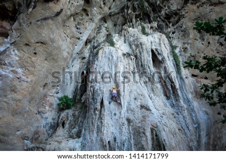 Sport climbing is a form of rock climbing climbing that relies on permanent anchors fixed to the rock for protection.