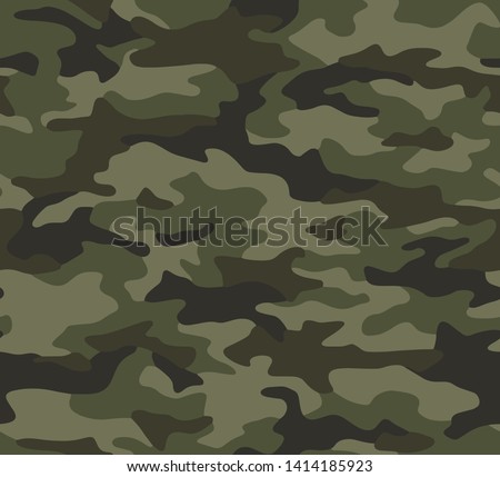 Full seamless abstract military camouflage skin pattern vector for decor and textile. Army masking design for hunting textile fabric printing and wallpaper. Design for fashion and home design. Royalty-Free Stock Photo #1414185923