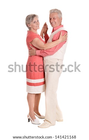portrait of a happy elderly couple spending time together