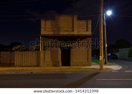 Old rundown corner shop that has been converted to a home in the suburbs of Melbourne, Australia.