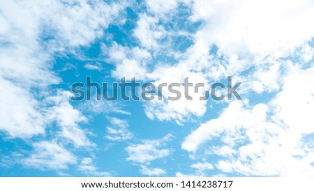 Blue sky and cloud in clearly sunny day